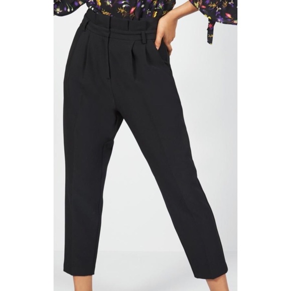 Topshop Pants - Topshop pleated peg trouser pants tapered 7324